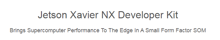 Jetson Xavier NX